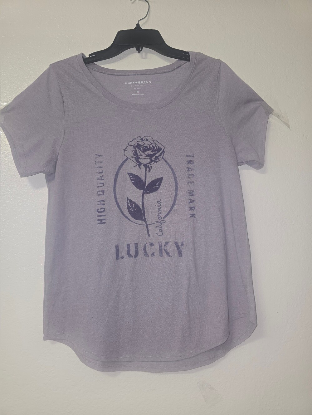 Lucky Brand Lavender Short-Sleeve Graphic Tee